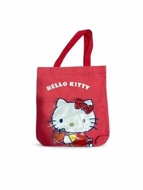 Hello Kitty Red Tote Bag with White Graphic